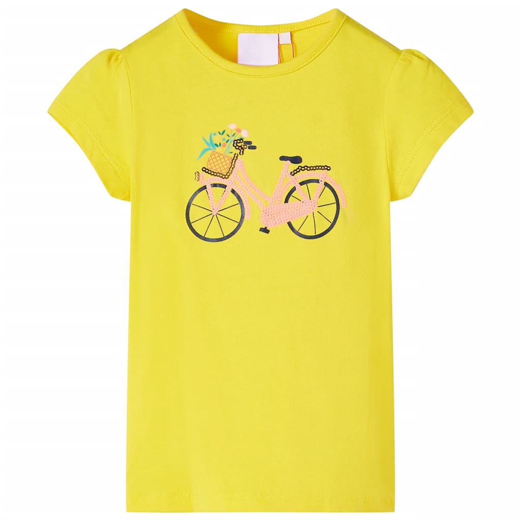 Kindershirt 140 geel