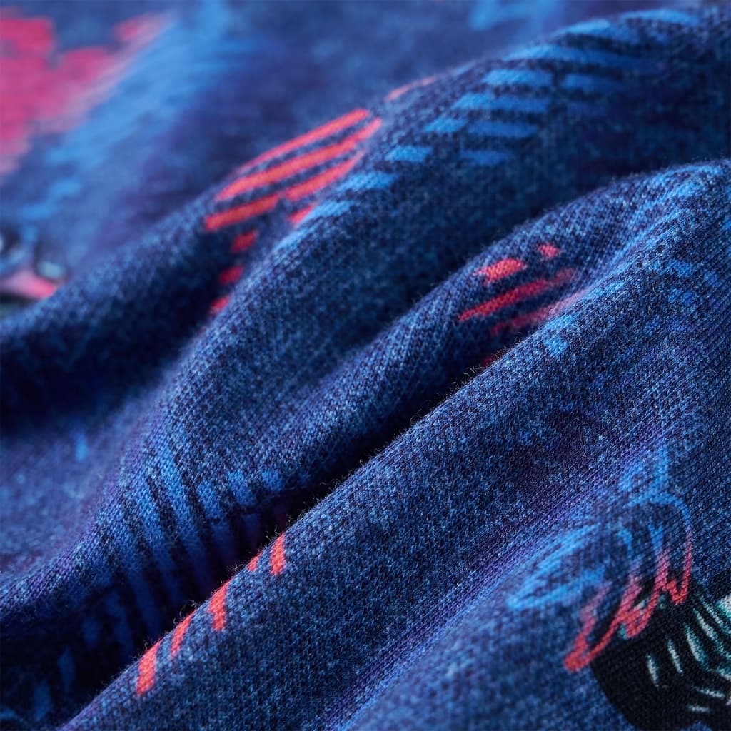 Kindershirt 140 gemêleerd donkerblauw - Image 7