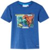 Kindershirt 140 gemêleerd donkerblauw