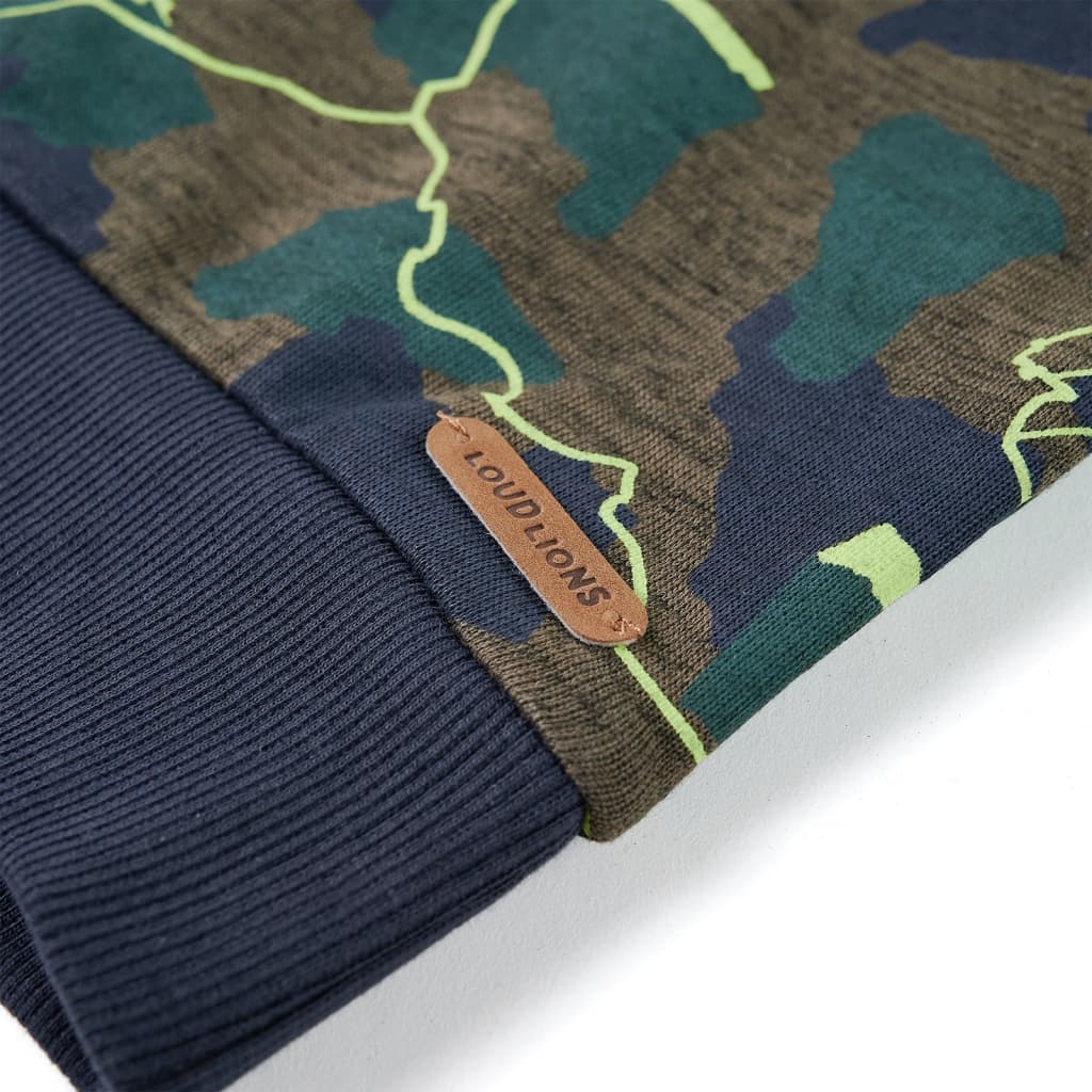 Kindershirt 140 gemêleerd donkerkakikleurig - Image 4