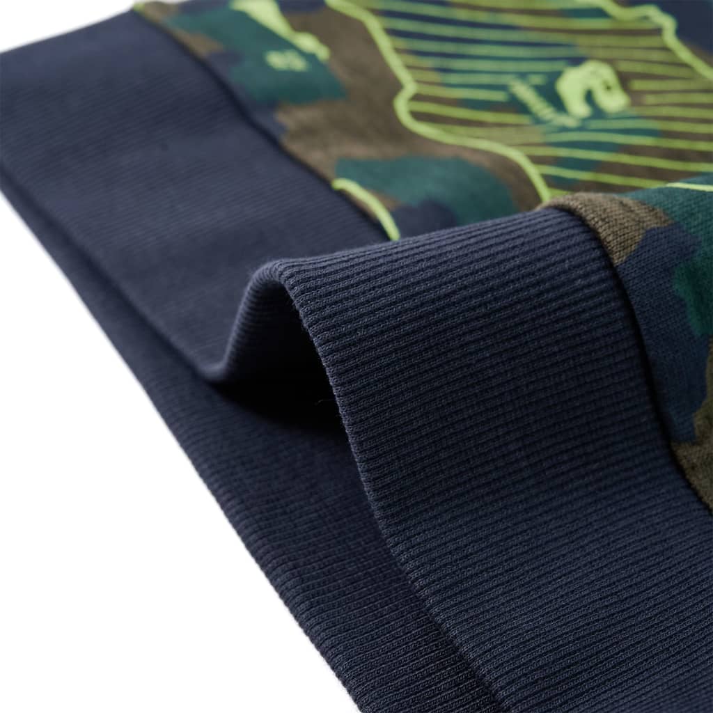 Kindershirt 140 gemêleerd donkerkakikleurig - Image 6