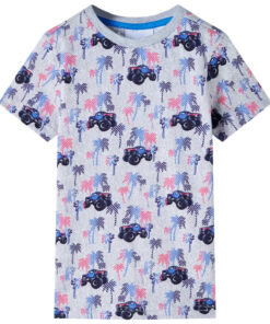 Kindershirt 140 gemêleerd grijs