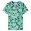 Kindershirt 140 gemêleerd lichtgroen