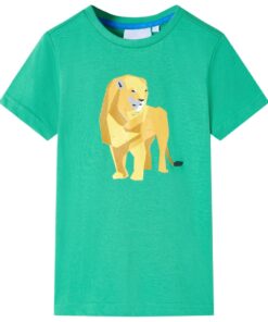 Kindershirt 140 groen