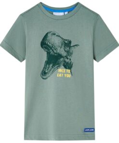 Kindershirt 140 kakikleurig