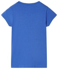Kindershirt 140 kobaltblauw