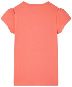 Kindershirt 140 koraalkleurig