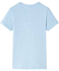 Kindershirt 140 lichtblauw