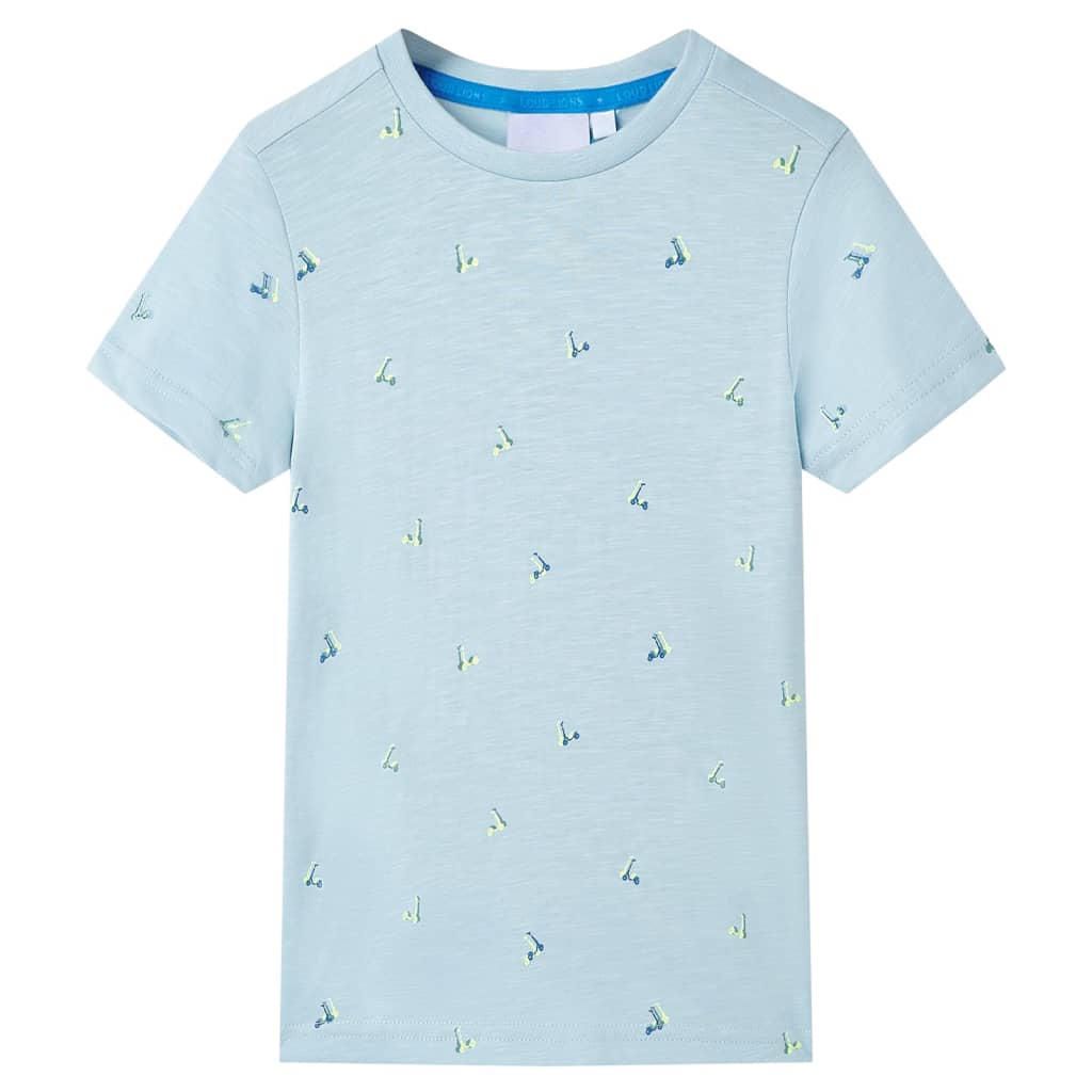 Kindershirt 140 lichtblauw