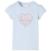 Kindershirt 140 lichtblauw