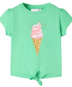 Kindershirt 140 lichtgroen