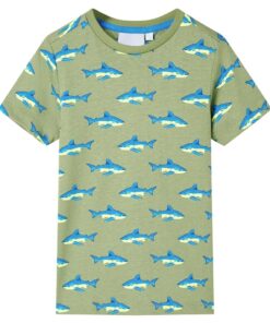 Kindershirt 140 lichtkakikleurig