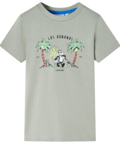 Kindershirt 140 lichtkakikleurig