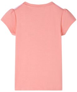 Kindershirt 140 lichtkoraalkleurig