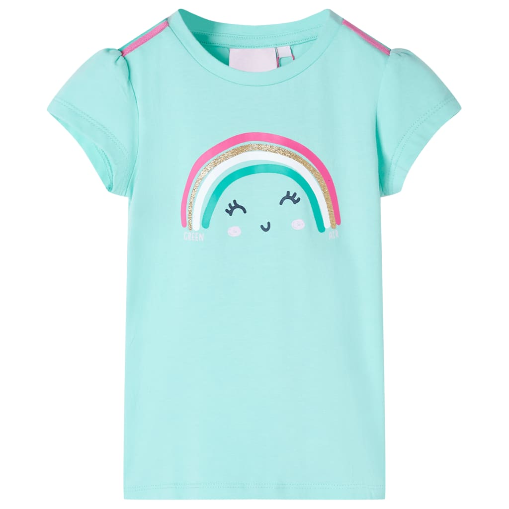 Kindershirt 140 lichtmint