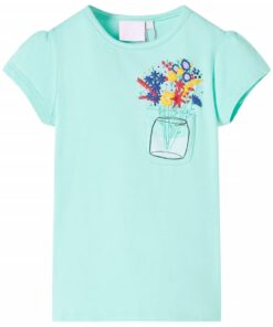 Kindershirt 140 lichtmint
