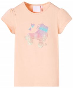 Kindershirt 140 lichtoranje