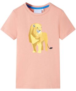 Kindershirt 140 lichtoranje