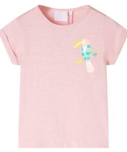 Kindershirt 140 lichtroze