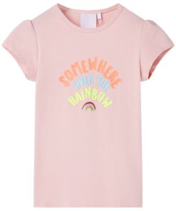 Kindershirt 140 lichtroze