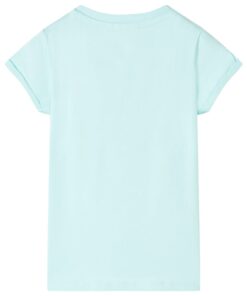 Kindershirt 140 lichtzeeblauw