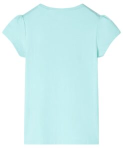 Kindershirt 140 lichtzeeblauw