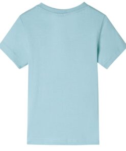 Kindershirt 140 lichtzeeblauw