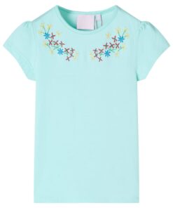 Kindershirt 140 lichtzeeblauw