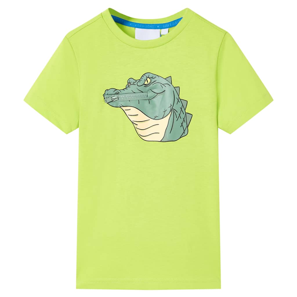 Kindershirt 140 limoengroen