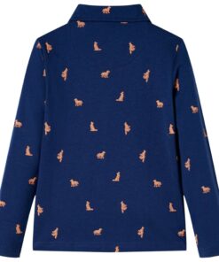 Kindershirt 140 marineblauw