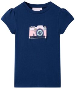 Kindershirt 140 marineblauw