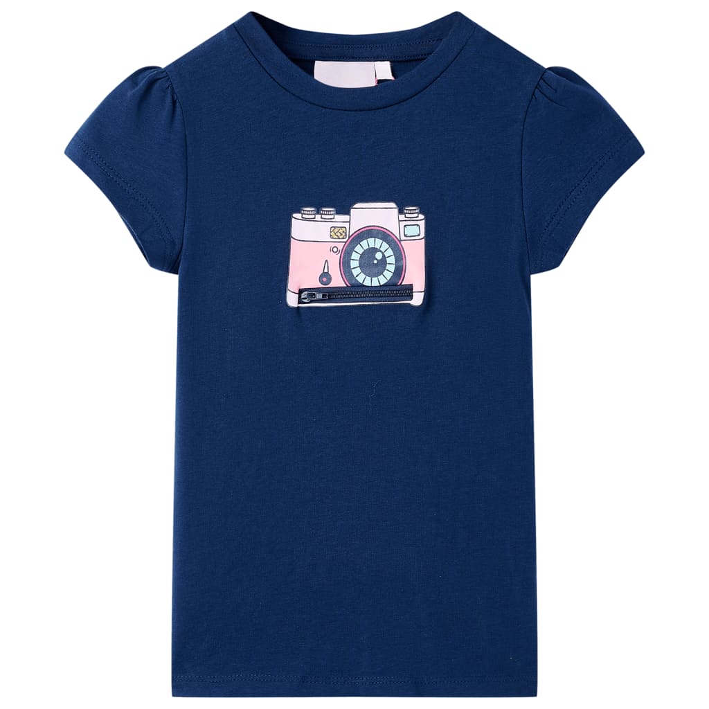 Kindershirt 140 marineblauw