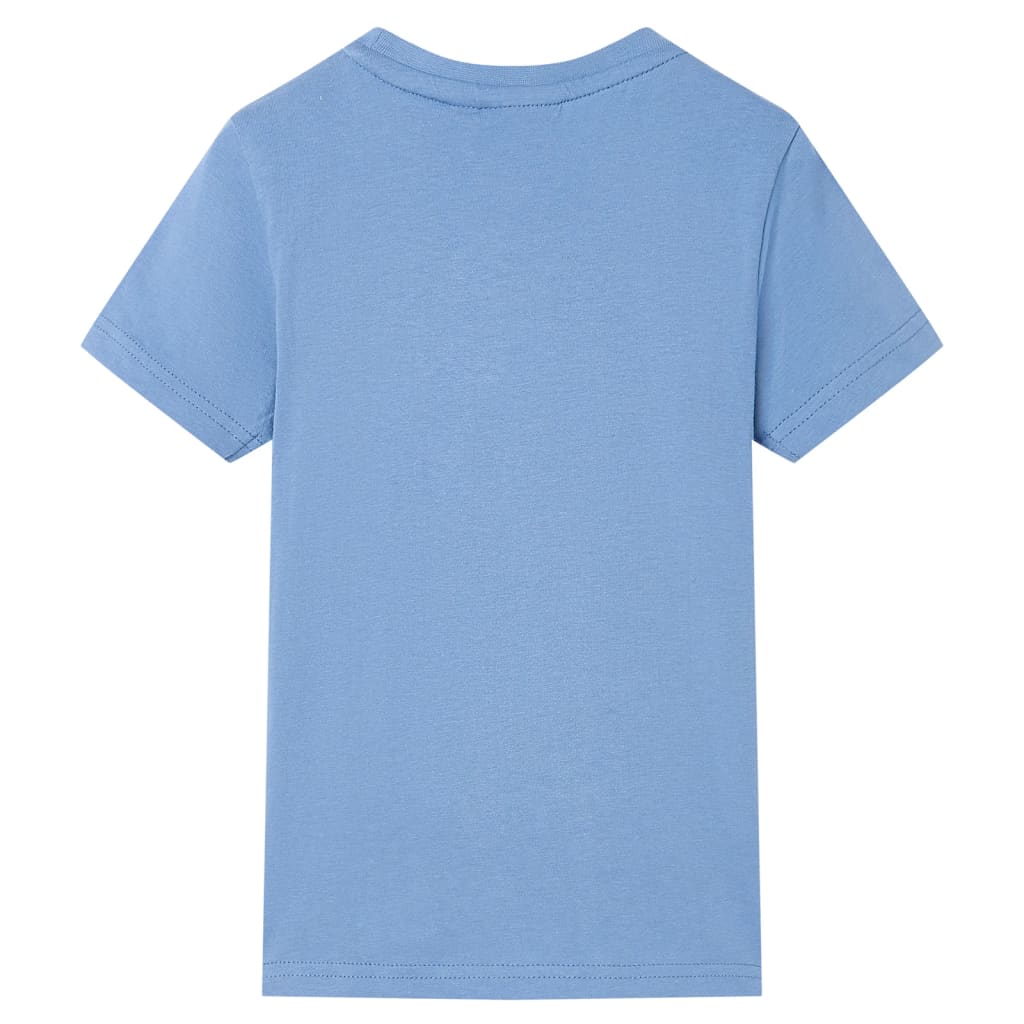 Kindershirt 140 middenblauw