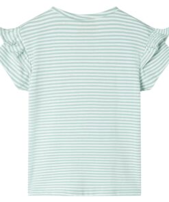 Kindershirt 140 mintkleurig