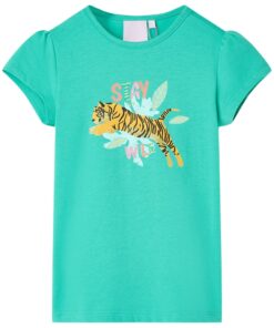 Kindershirt 140 mintkleurig