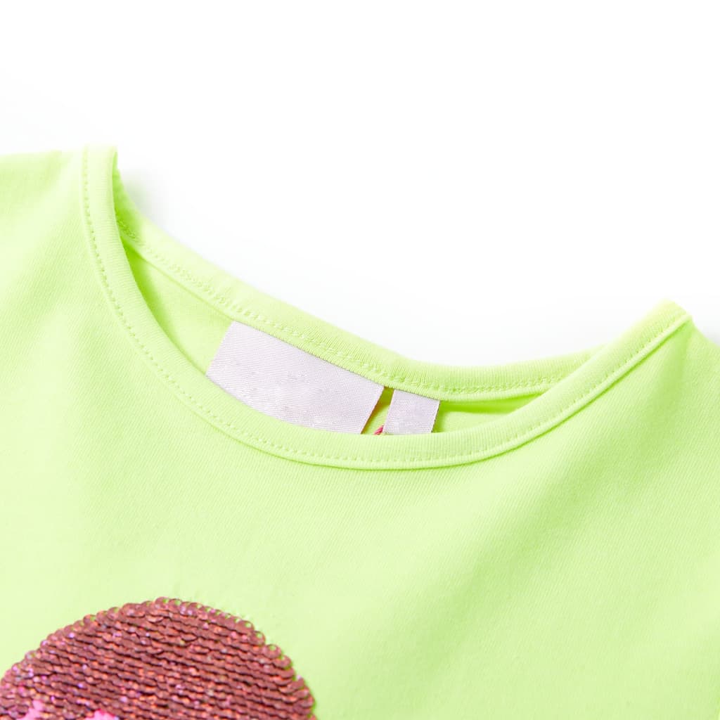 Kindershirt 140 neongeel - Image 3