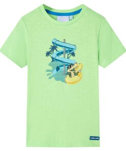 Kindershirt 140 neongroen