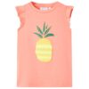 Kindershirt 140 neonkoraal