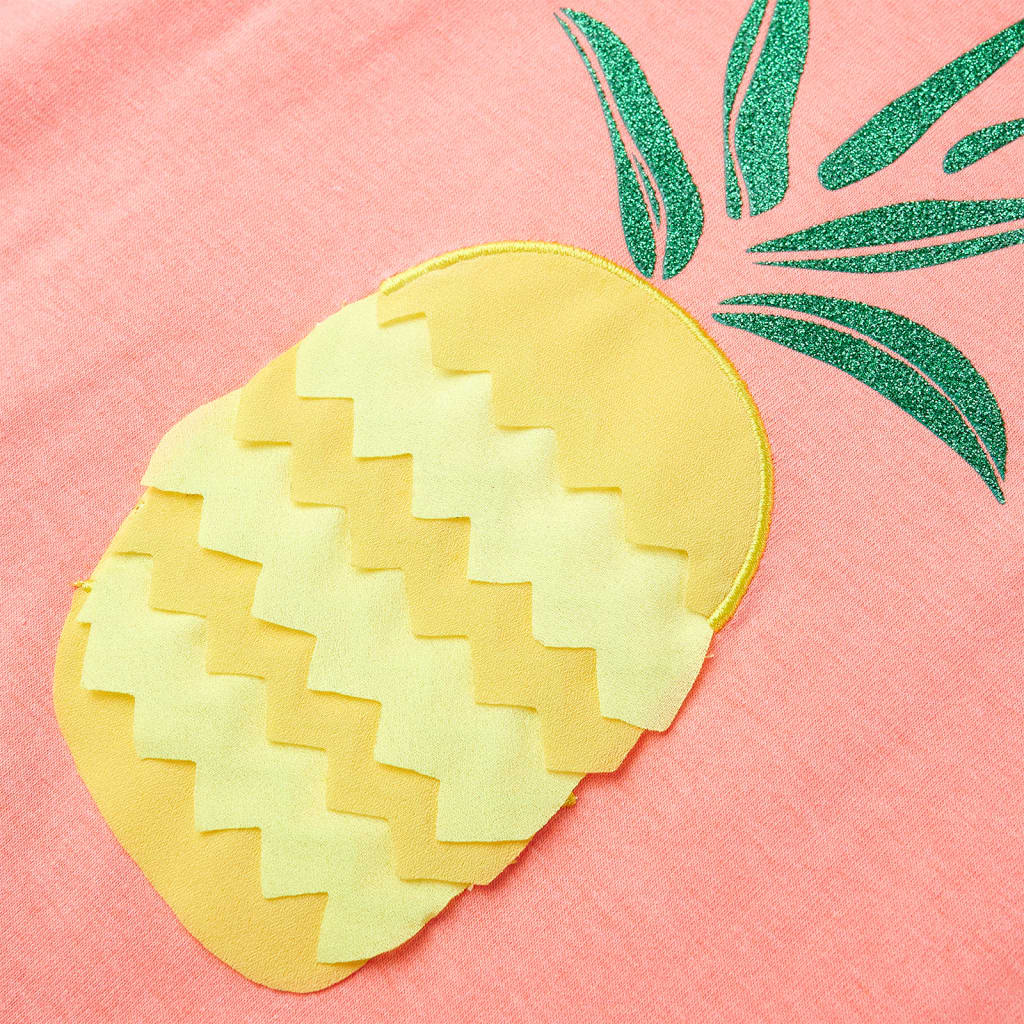 Kindershirt 140 neonkoraal - Image 4