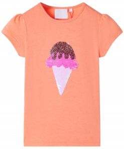 Kindershirt 140 neonoranje