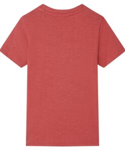 Kindershirt 140 paprikakleurig