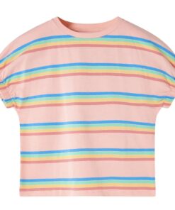 Kindershirt 140 perzikkleurig