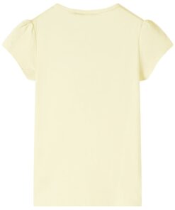 Kindershirt 140 zachtgeel