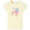 Kindershirt 140 zachtgeel