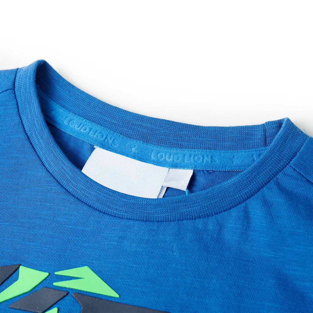 Kindershirt 92 blauw - Image 3