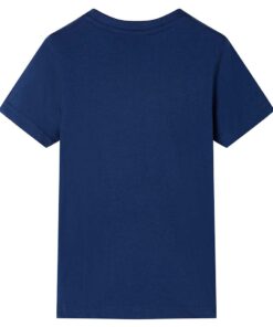 Kindershirt 92 donkerblauw