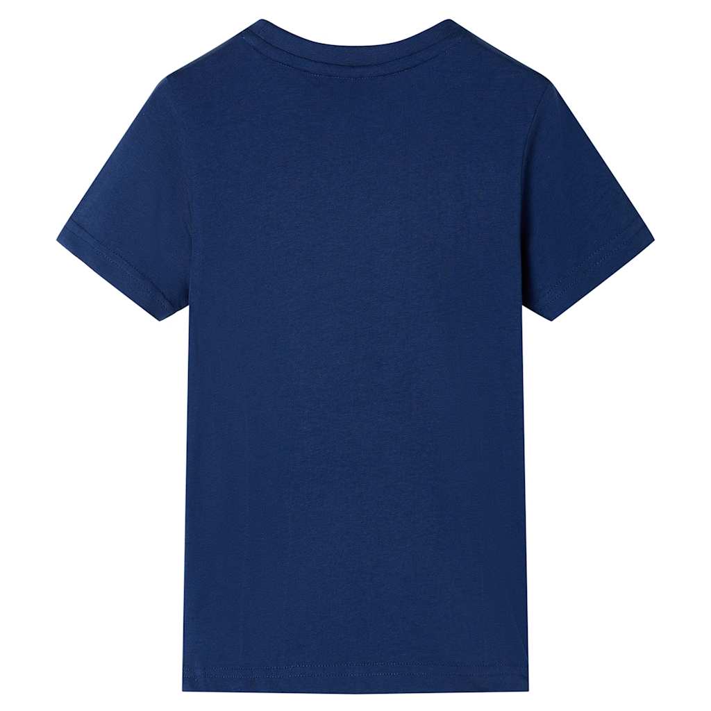 Kindershirt 92 donkerblauw
