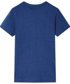Kindershirt 92 donkerblauw