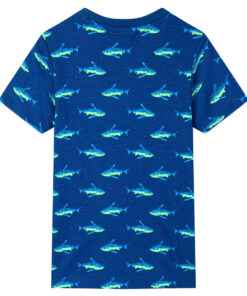 Kindershirt 92 donkerblauw