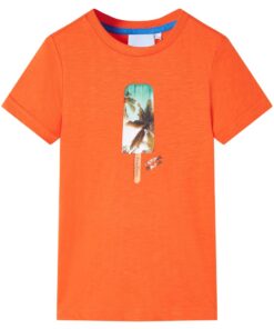 Kindershirt 92 donkeroranje